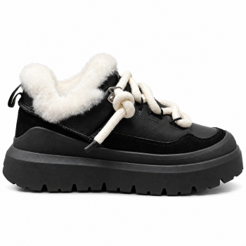 UGG Heritage Utility Sneaker Black Leather