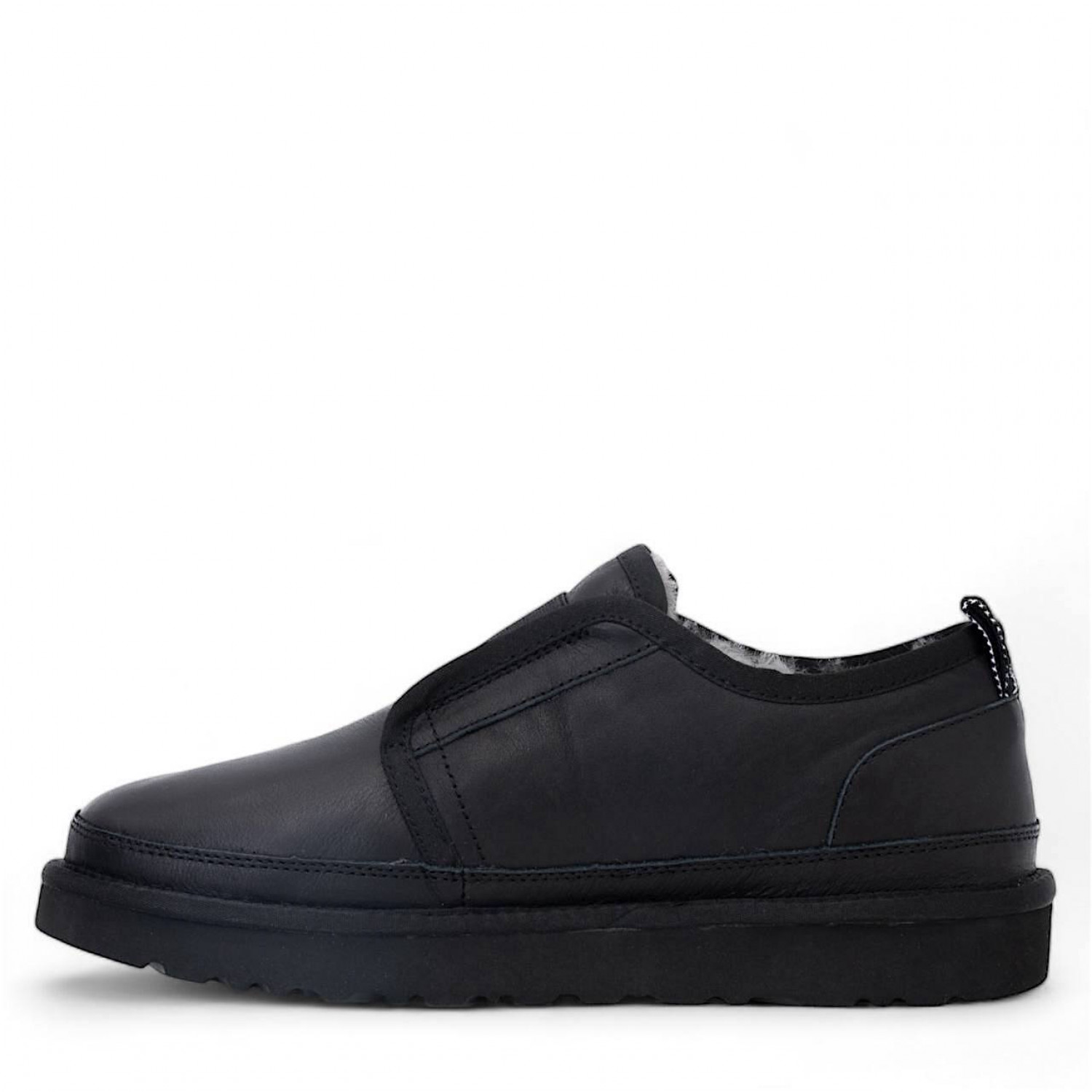 UGG Mens Slippers Flex Leather Black 