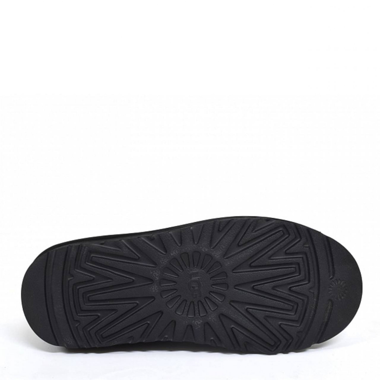 UGG Mens Stitch Slip On Leather Black 