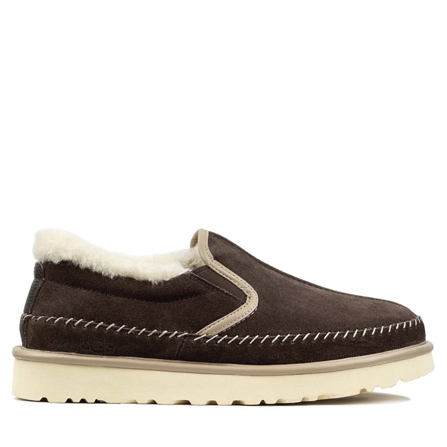 UGG Mens Stitch Slip On Chocolate 