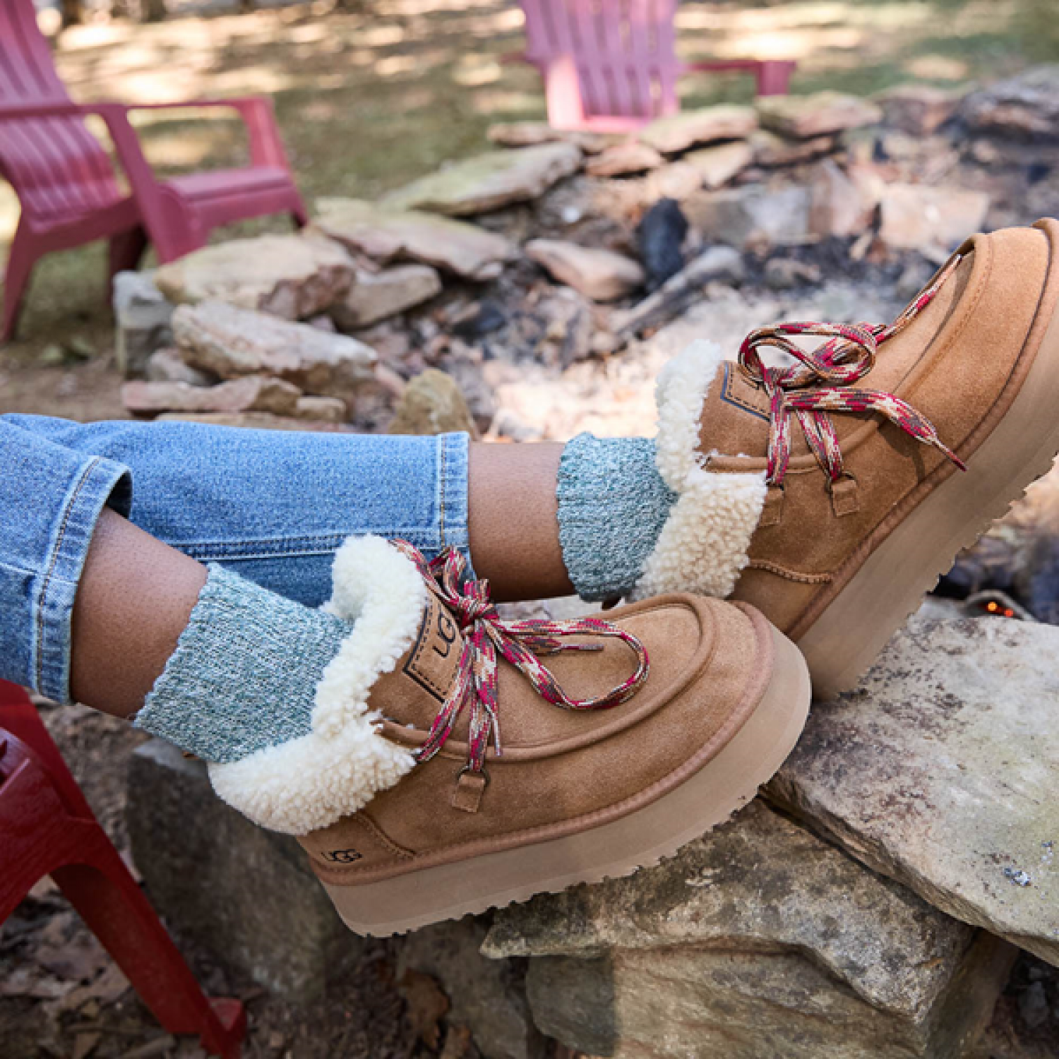 UGG Funkarra Cabin Cuff Chestnut