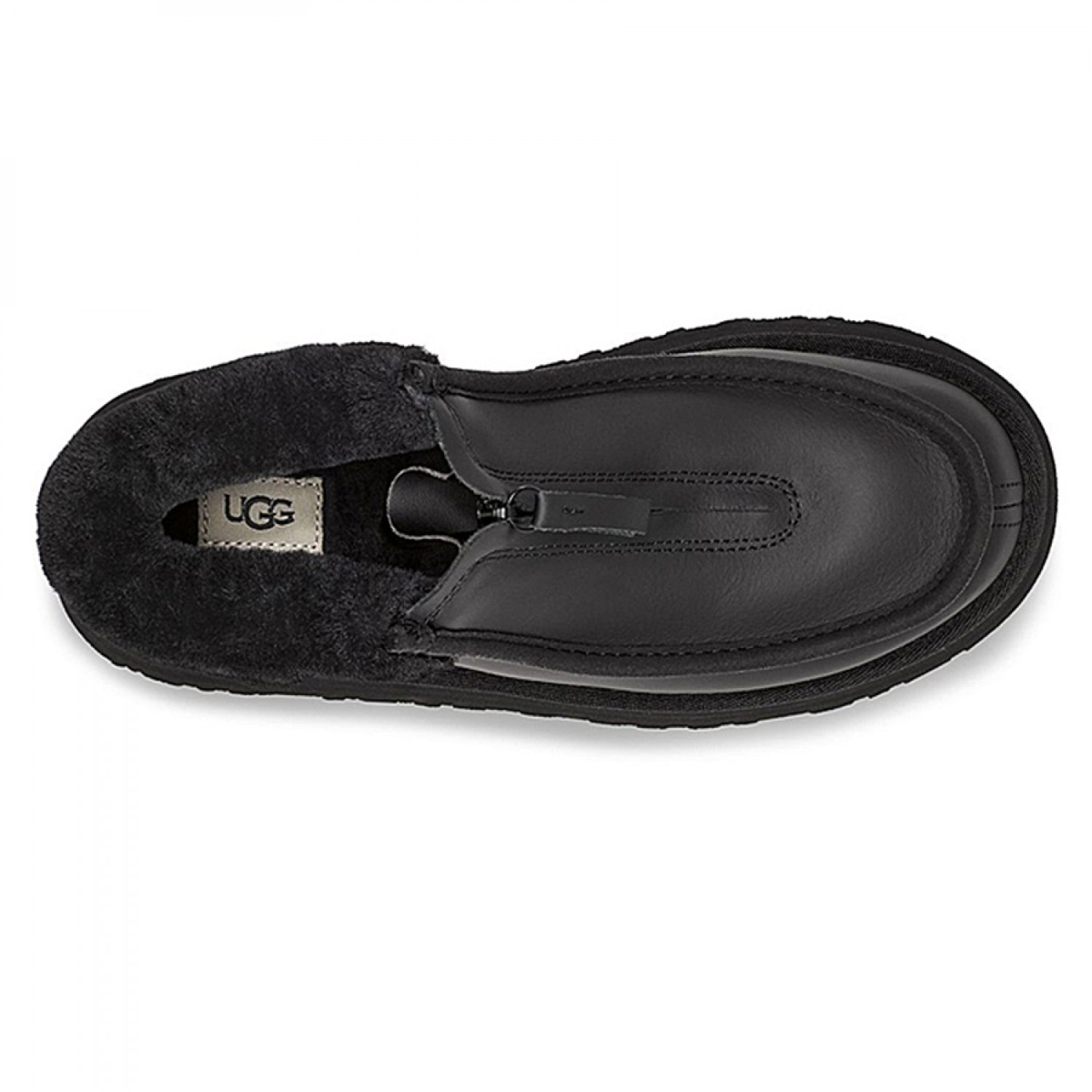UGG Funkette Platform Boots Leather Black