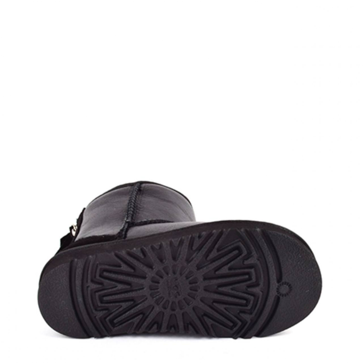 UGG Kids Classic Zip Short Metallic Black 