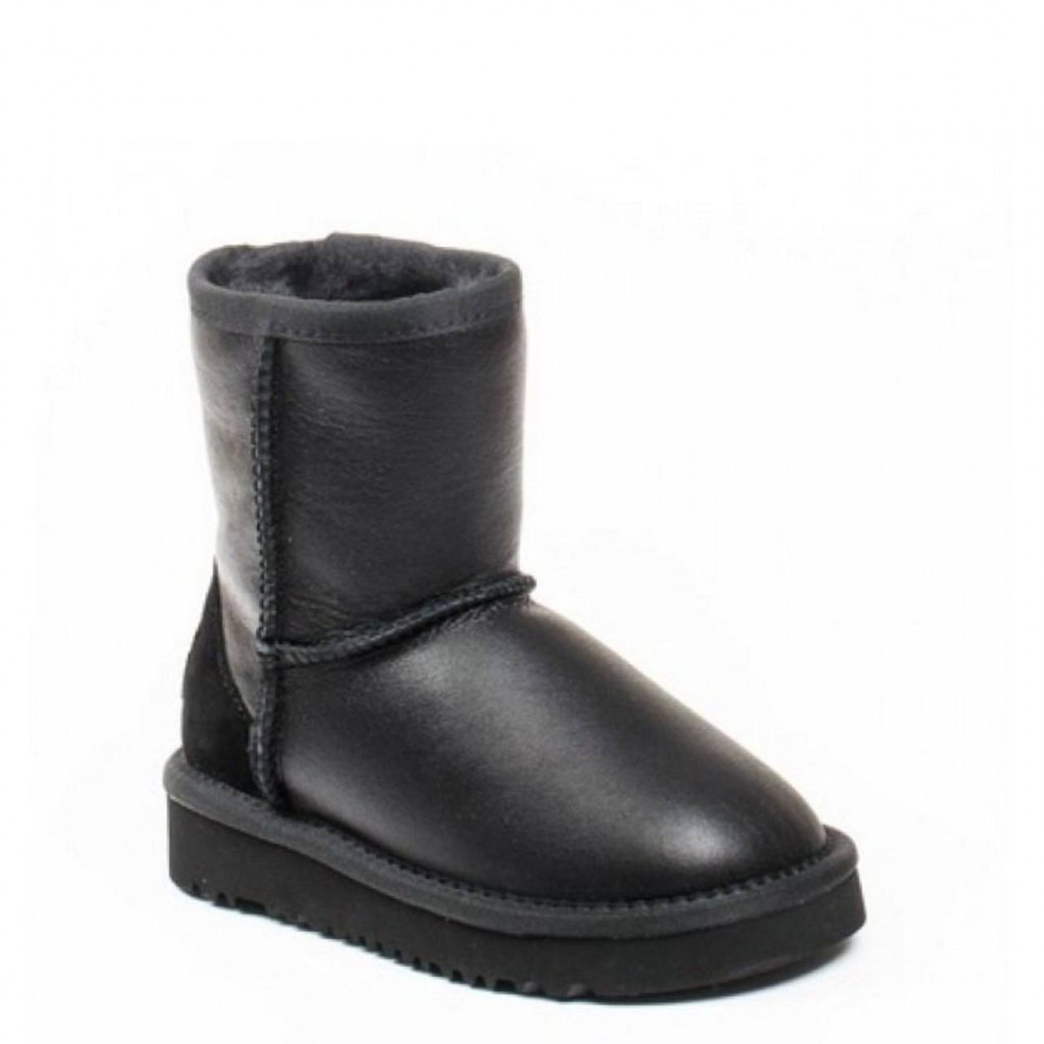 UGG Kids Classic Short Metallic Black 