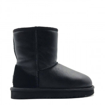 UGG Kids Classic Short Metallic Black 