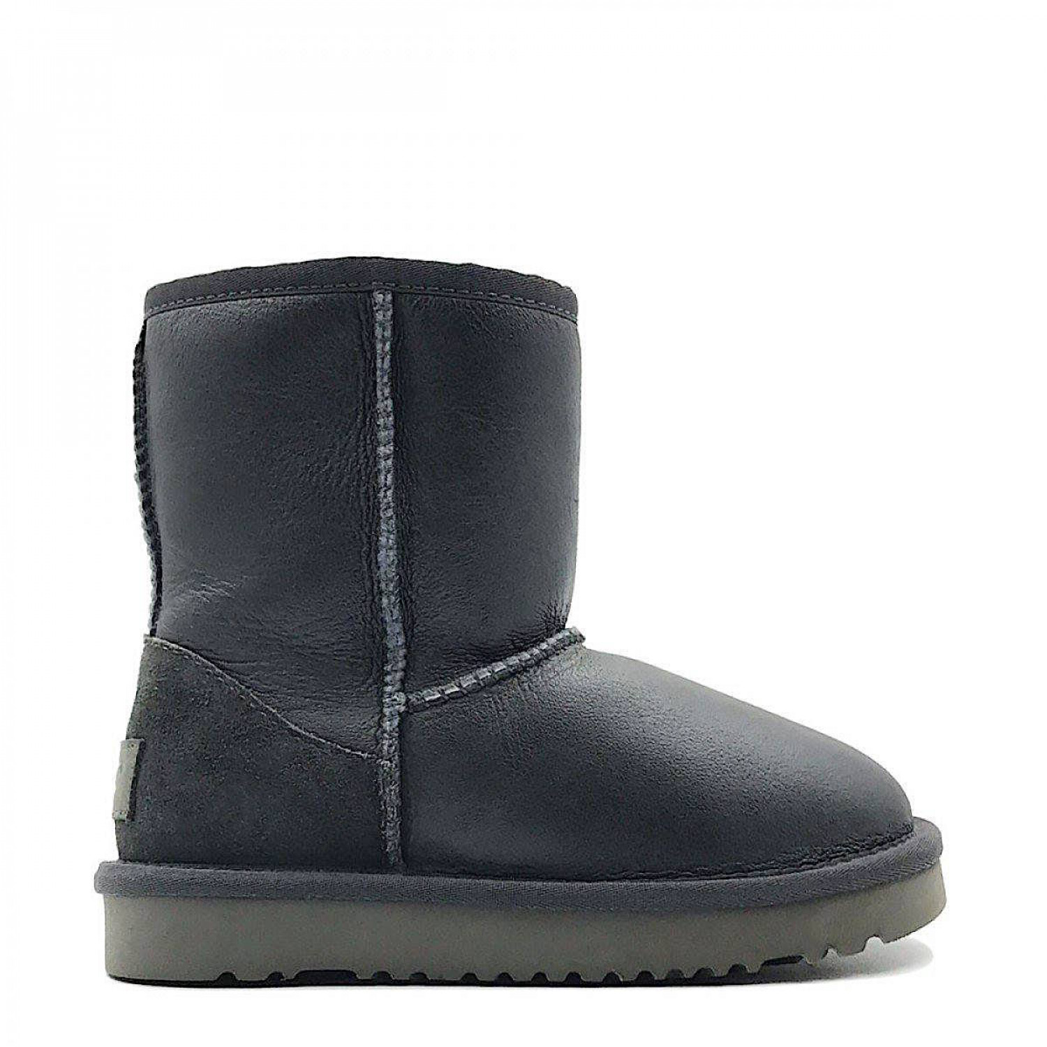 UGG Kids Classic Short Metallic Grey 