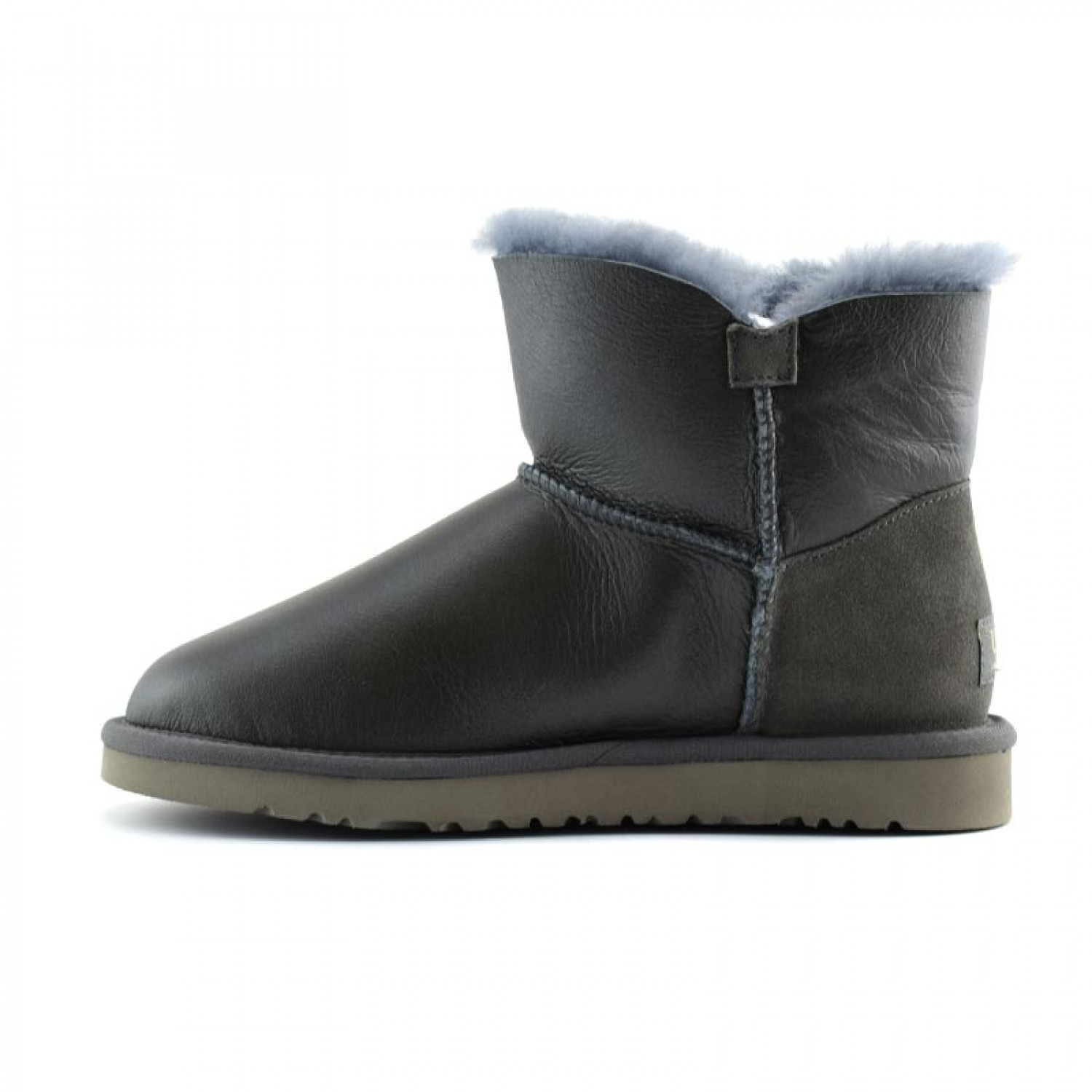 UGG Mini Bailey Button Metallic Grey