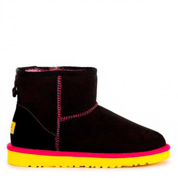UGG Classic Mini II Black Yellow