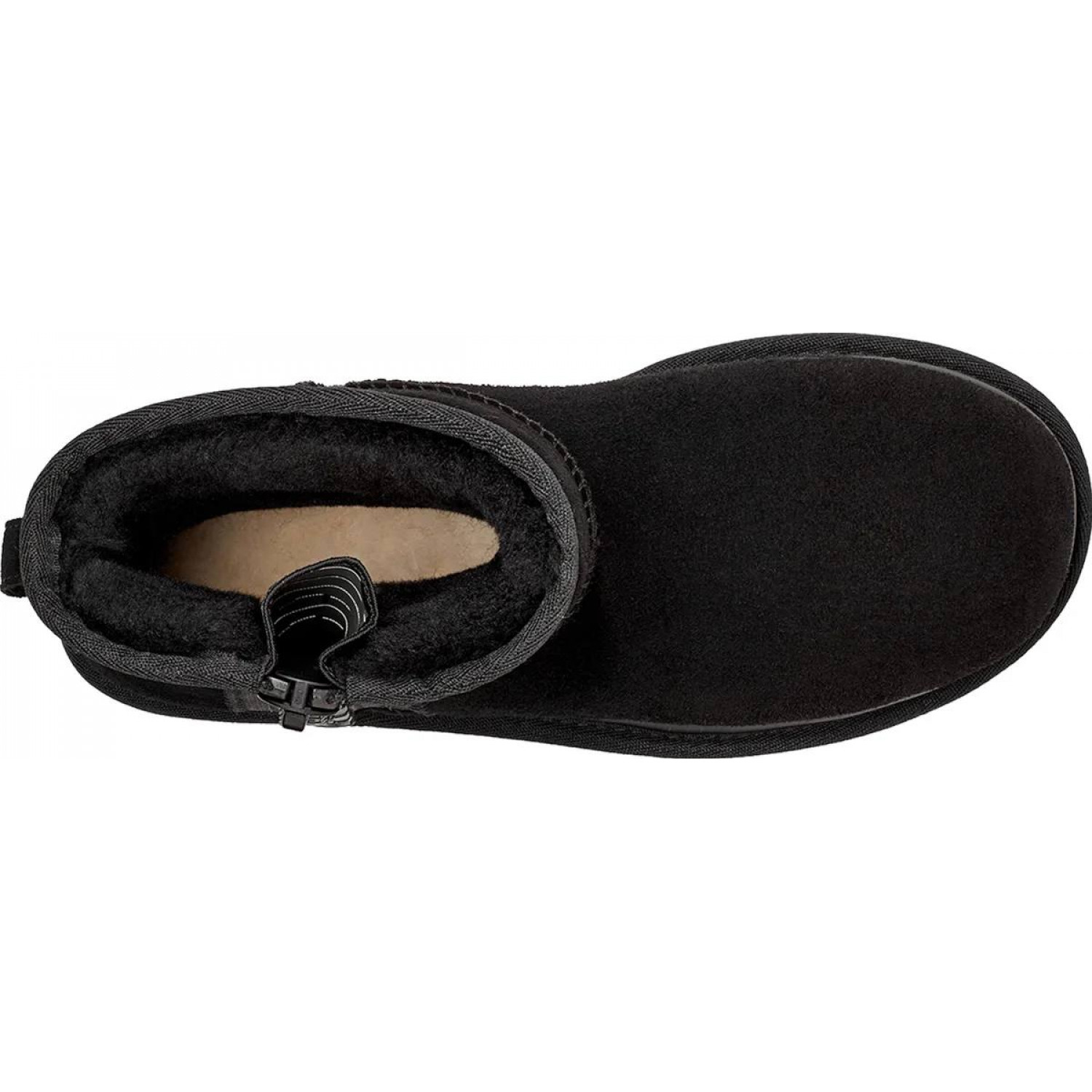UGG Classic Mini Zipper Tape Logo Black