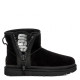 UGG Classic Mini Zipper Tape Logo Black