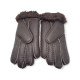 UGG Men Sheepskin Gloves Leather Chocolate 