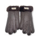 UGG Men Sheepskin Gloves Leather Chocolate 