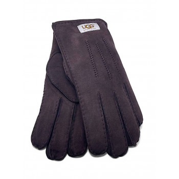 UGG Men Sheepskin Gloves Chocolate 