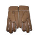 Women's Sheepskin Glove Metallic Chestnut