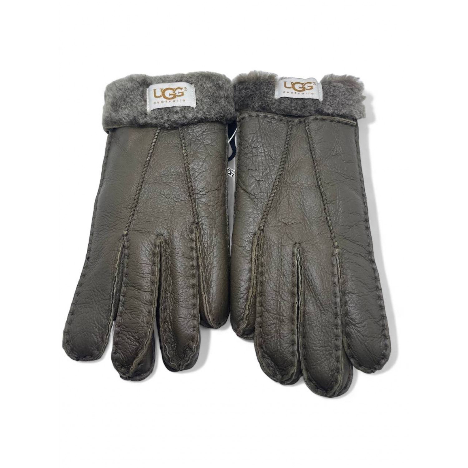 UGG Women's Sheepskin Glove Metallic Khaki