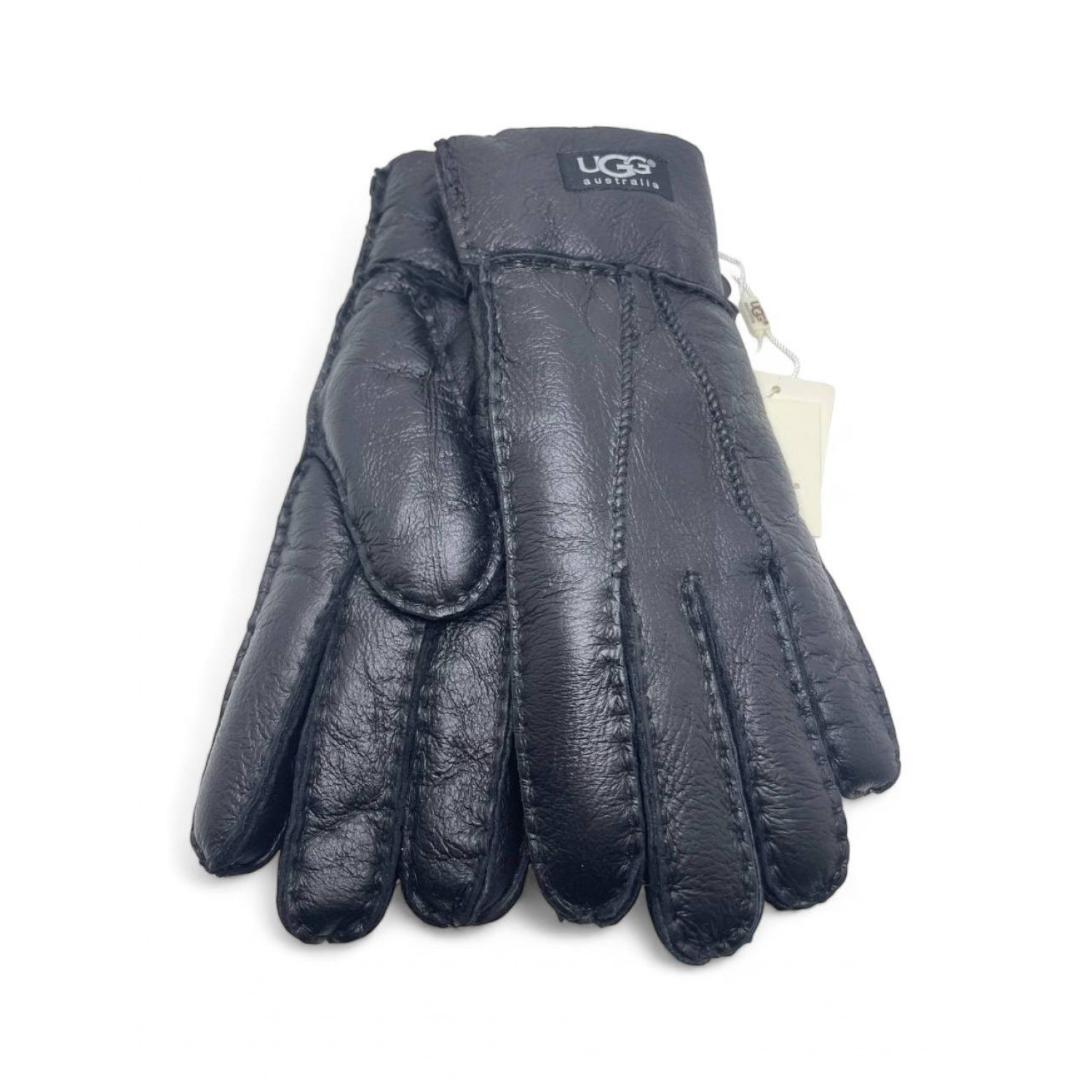 Women's Sheepskin Glove Metallic Black