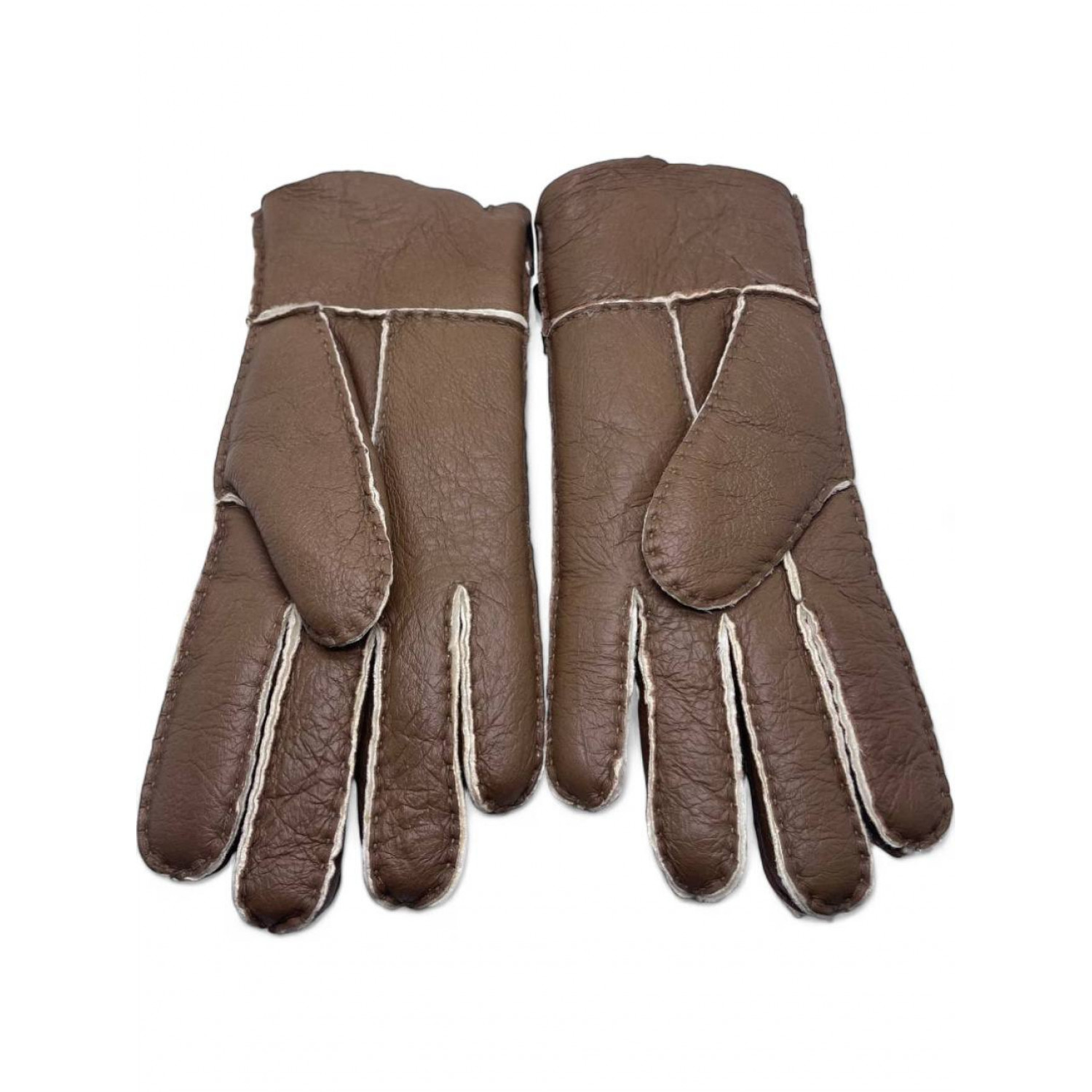 UGG Women's Sheepskin Glove Metallic Chocolate
