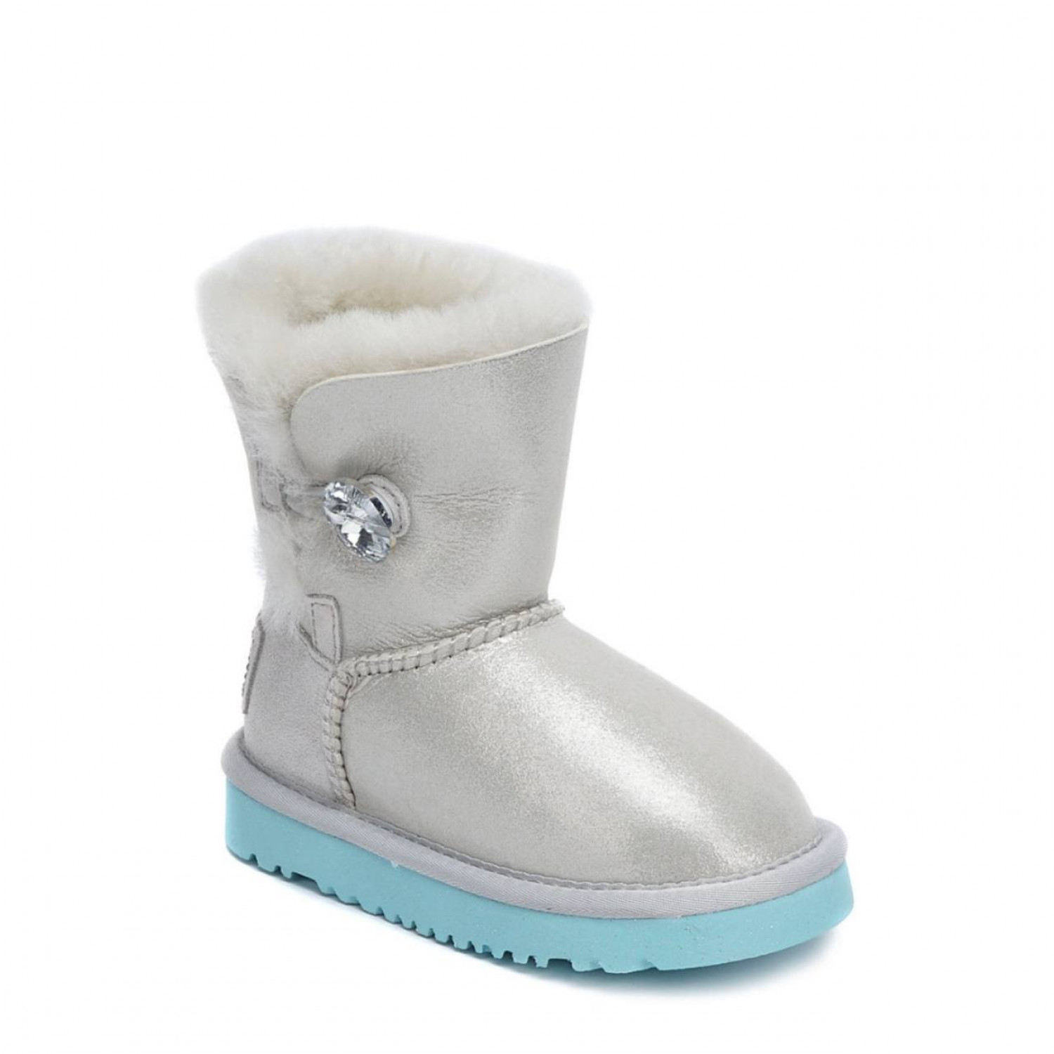 UGG Kids Bailey Button I Do White 