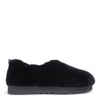 UGG Hailey Fluff Slippers Black