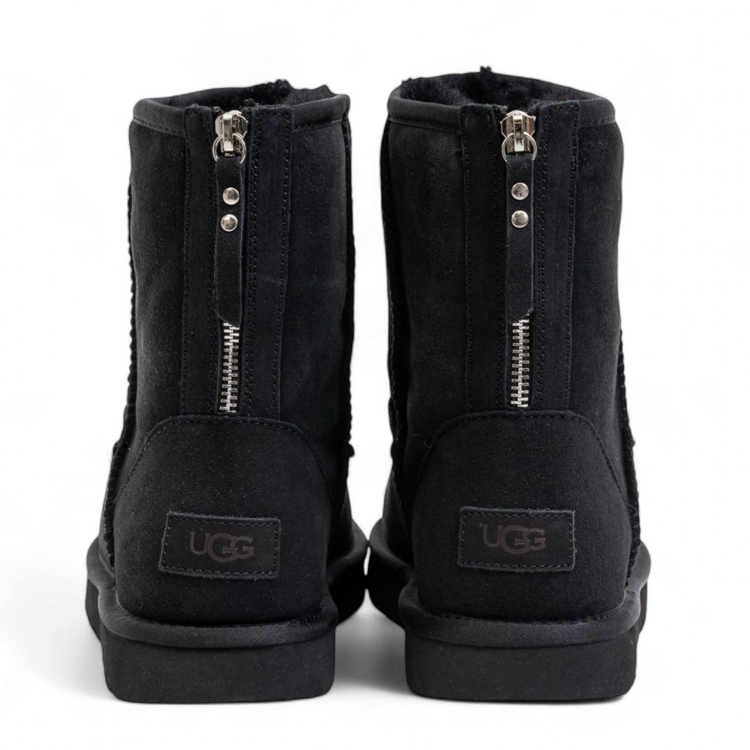 UGG Mens Classic Short Zip Black 