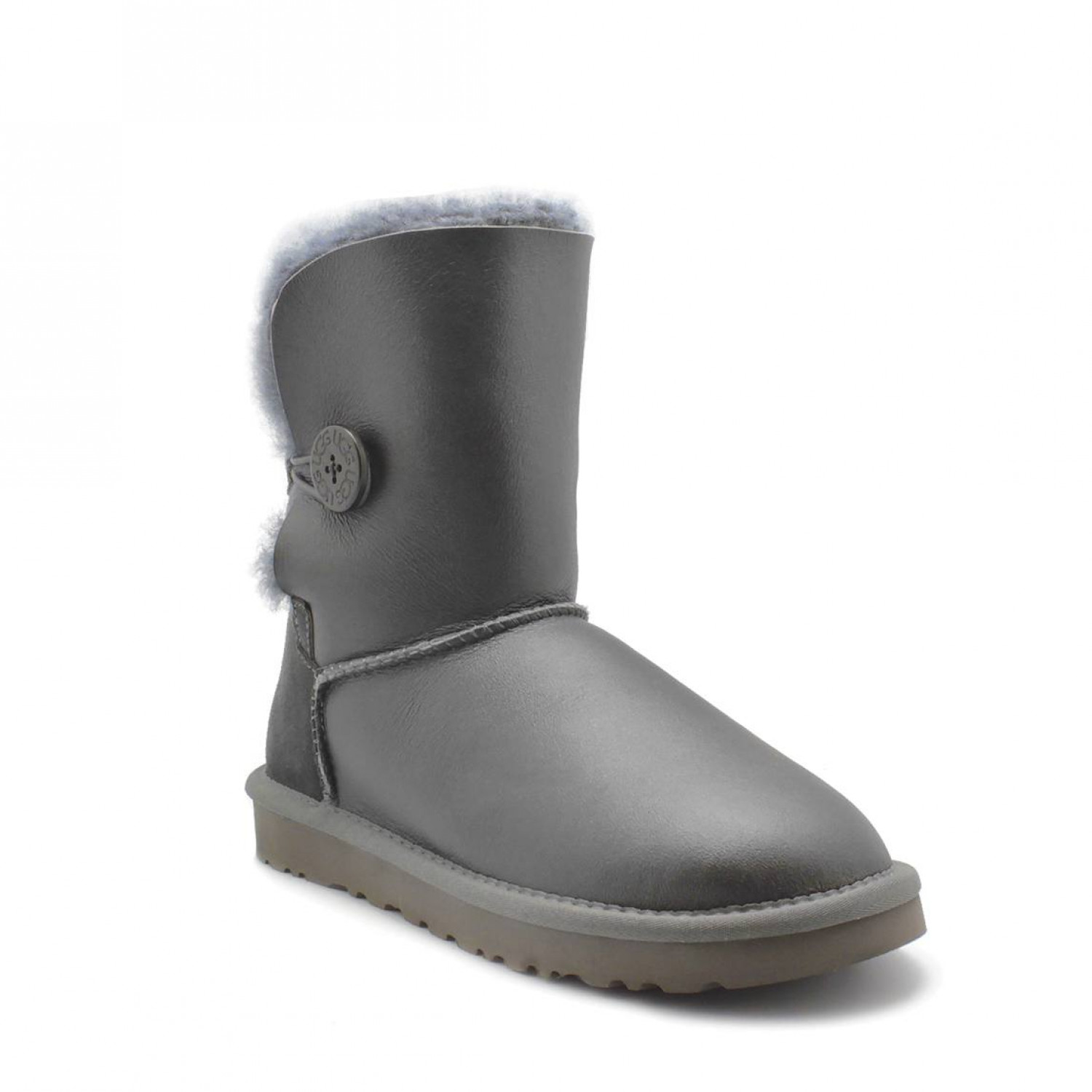 UGG Bailey Button Metallic Grey