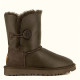 UGG Bailey Button Metallic Chocolate