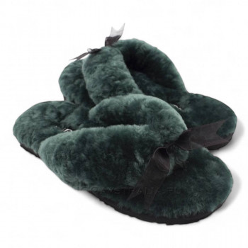 UGG Fluff Flip Flop Dark Green