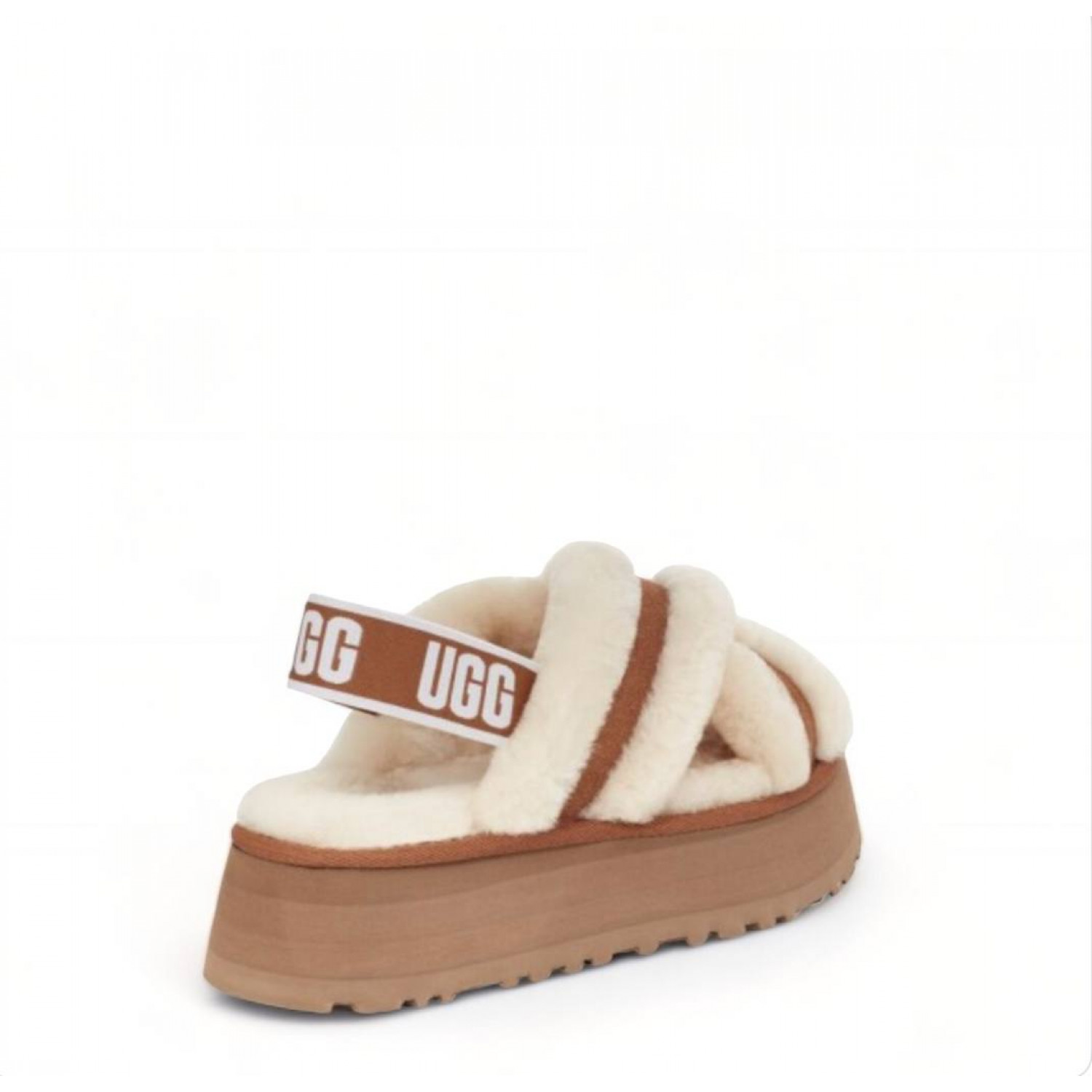 UGG Disco Cross Slide Chestnut