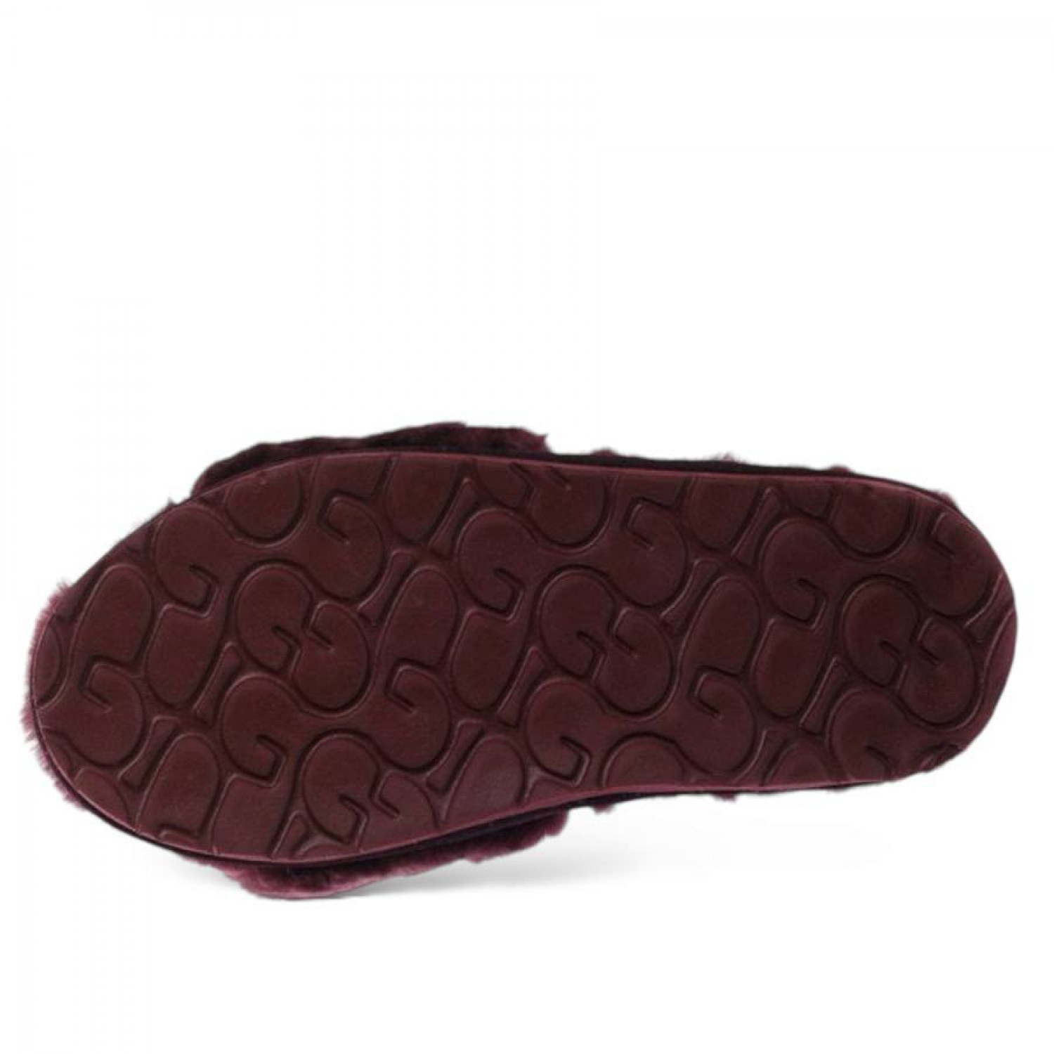 UGG Fluff Slide Slippers Dark Purple