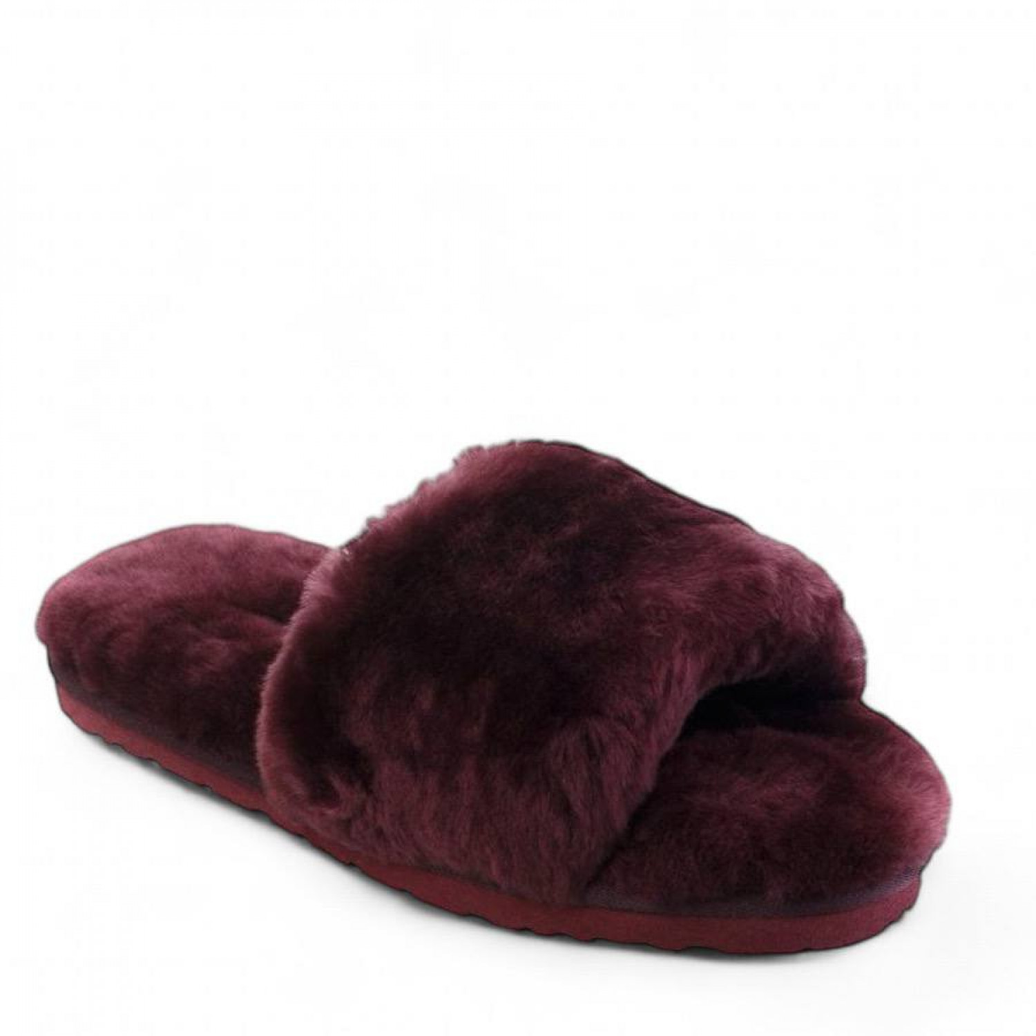 UGG Fluff Slide Slippers Dark Purple