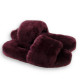 UGG Fluff Slide Slippers Dark Purple