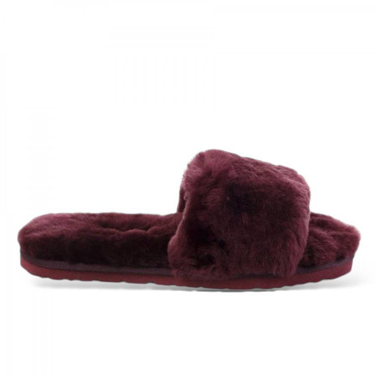 UGG Fluff Slide Slippers Dark Purple