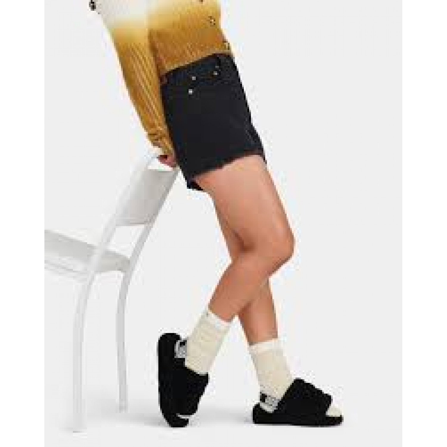 UGG Fluff Yeah Slide Black