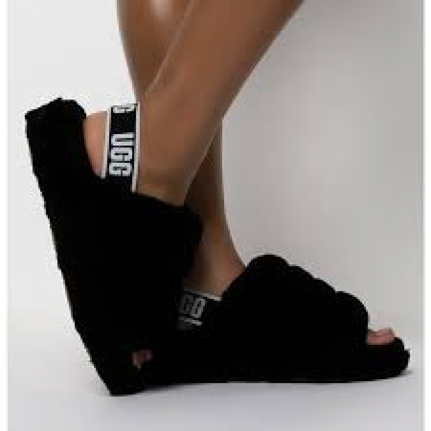 UGG Fluff Yeah Slide Black