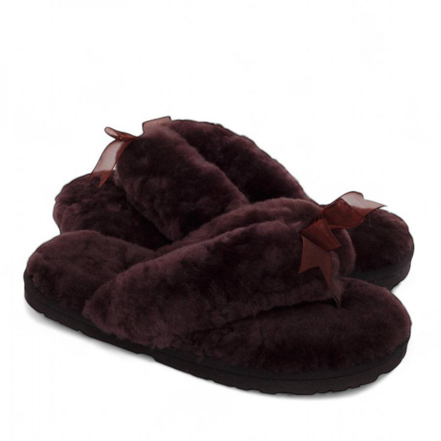 UGG Fluff Flip Flop Chocolate