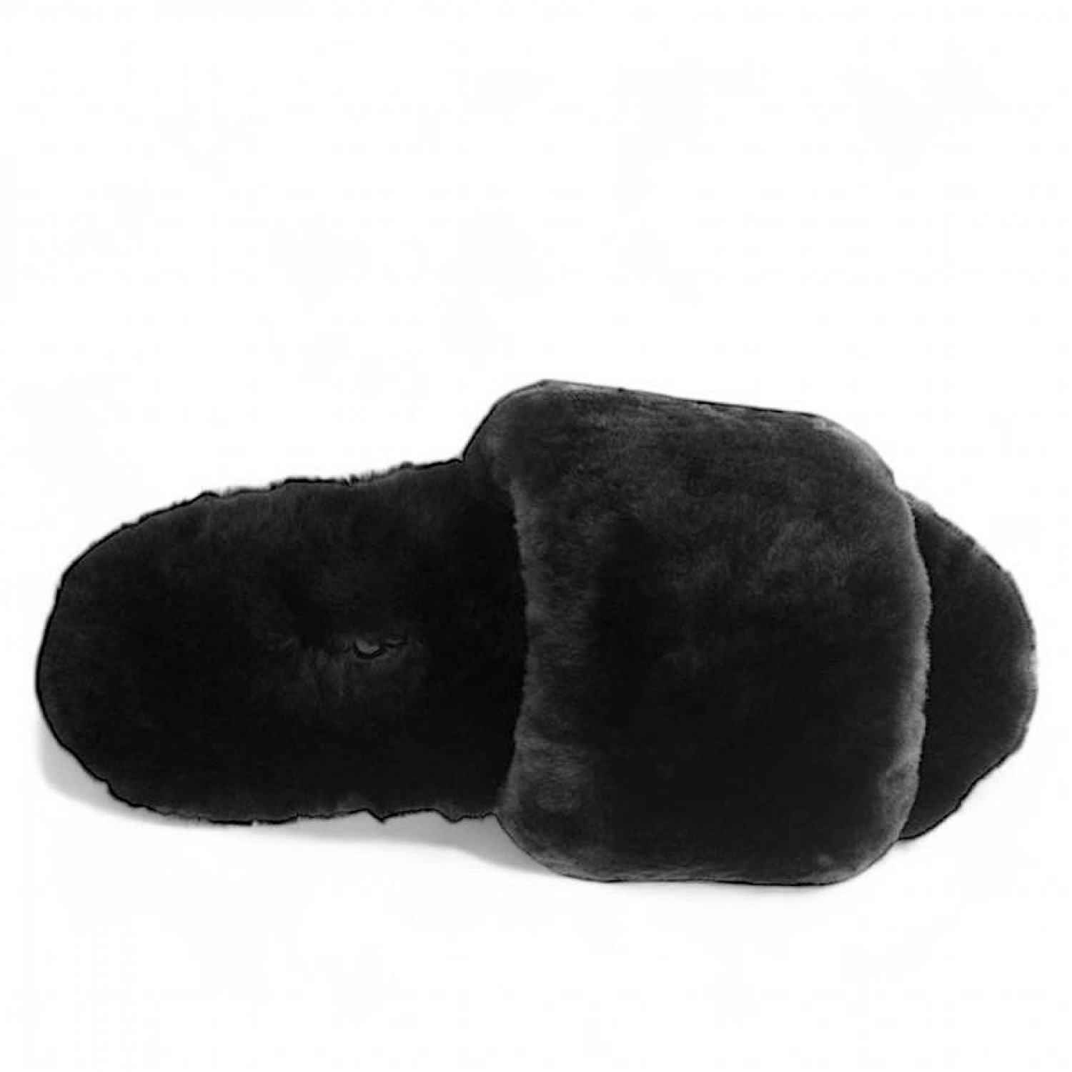 UGG Fluff Slide Slippers Black