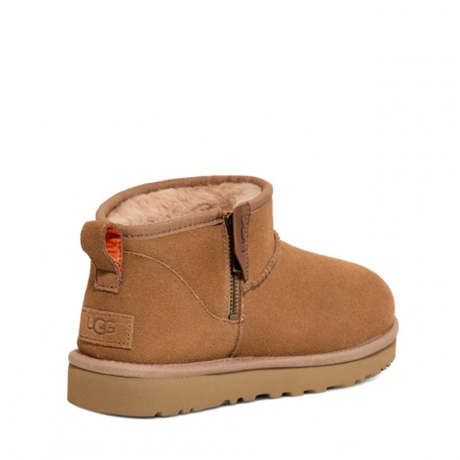 UGG Men Classic Ultra Mini ZIP Chestnut 