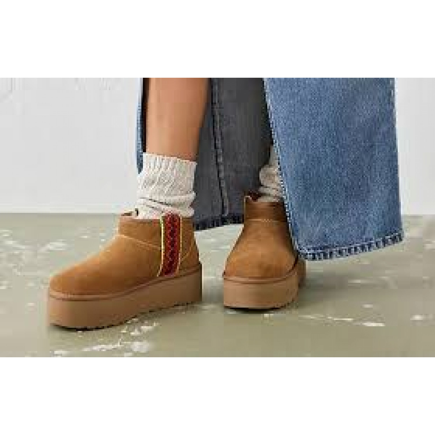 UGG Classic Ultra Mini Braid Platform Sand