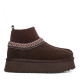 UGG Tazz Platform Knit Chocolate