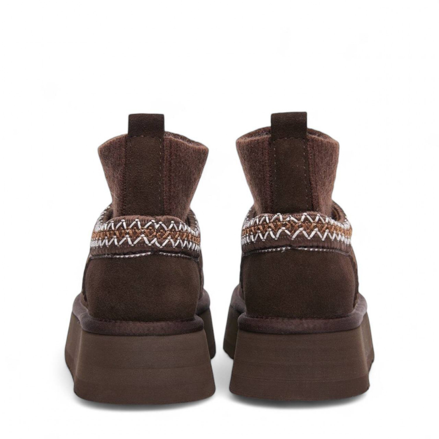 UGG Tazz Platform Knit Chocolate