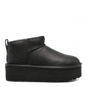 UGG Classic Ultra Mini Platform Leather Black