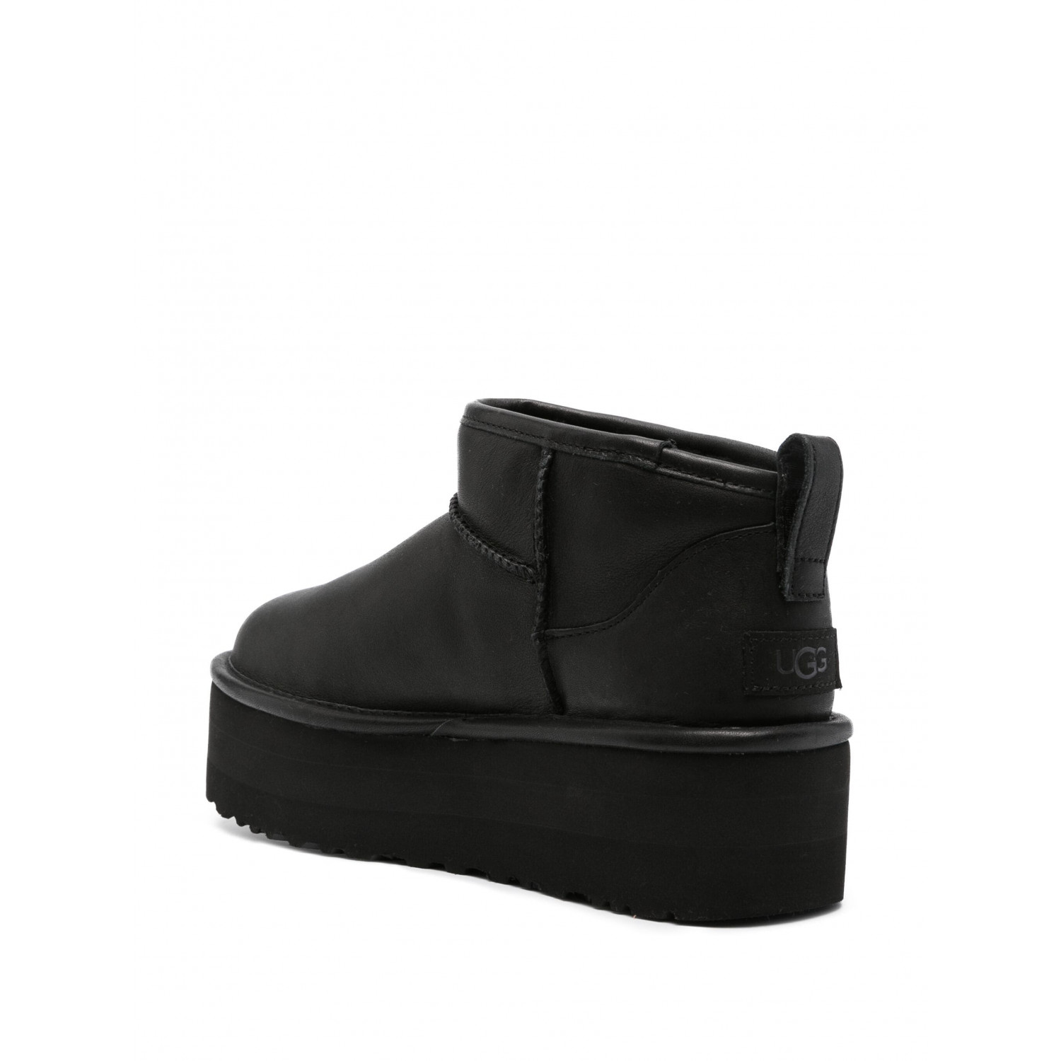 UGG Classic Ultra Mini Platform Leather Black